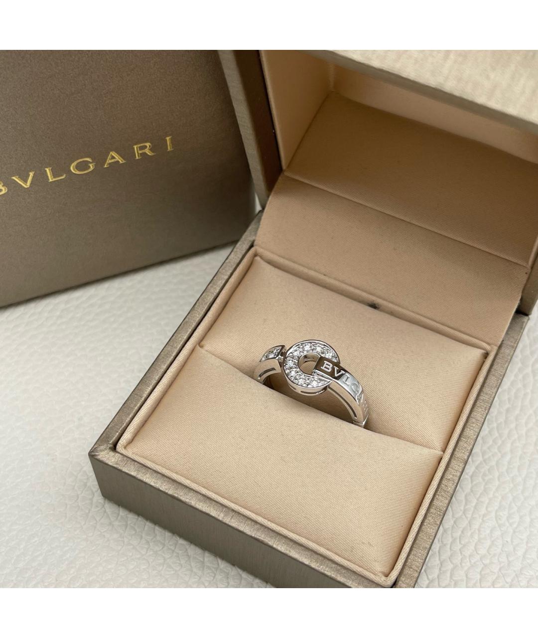 BVLGARI Серебряное кольцо из белого золота, фото 4