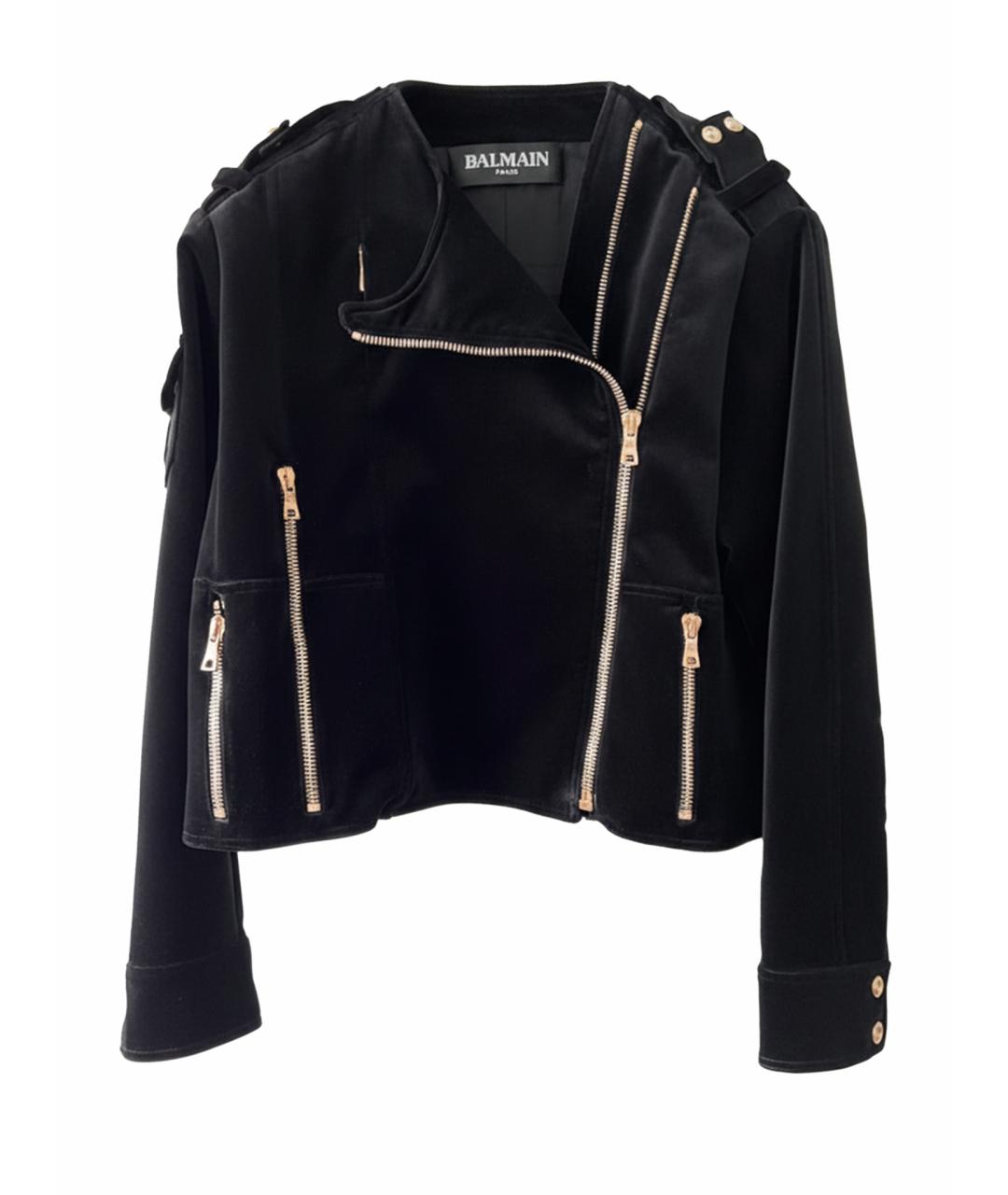 BALMAIN Черное пальто, фото 1