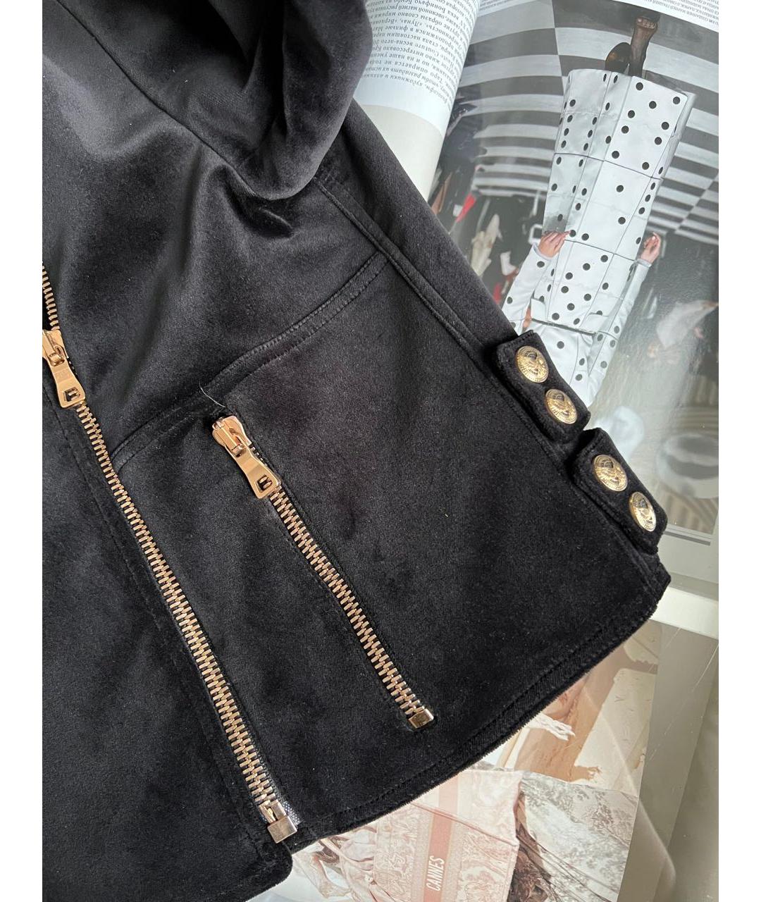 BALMAIN Черное пальто, фото 8