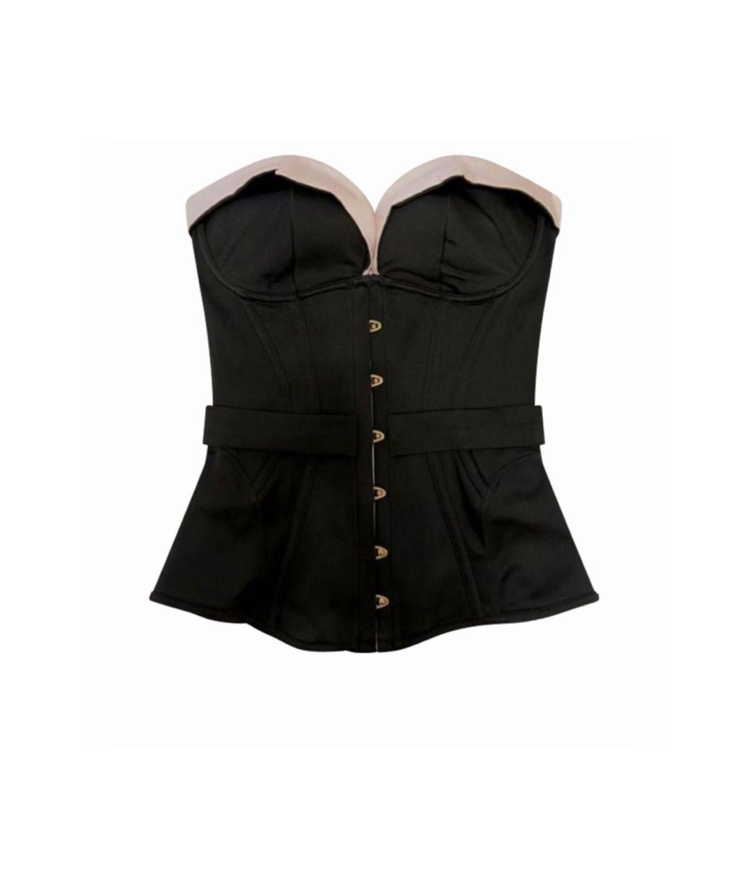 AGENT PROVOCATEUR Черный атласный корсет, фото 1