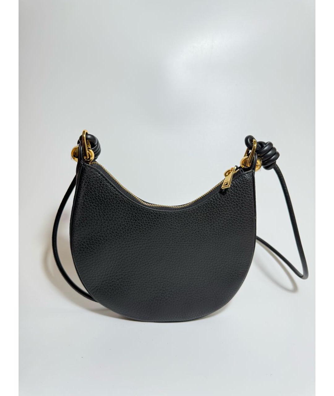 FURLA Черная кожаная сумка через плечо, фото 6