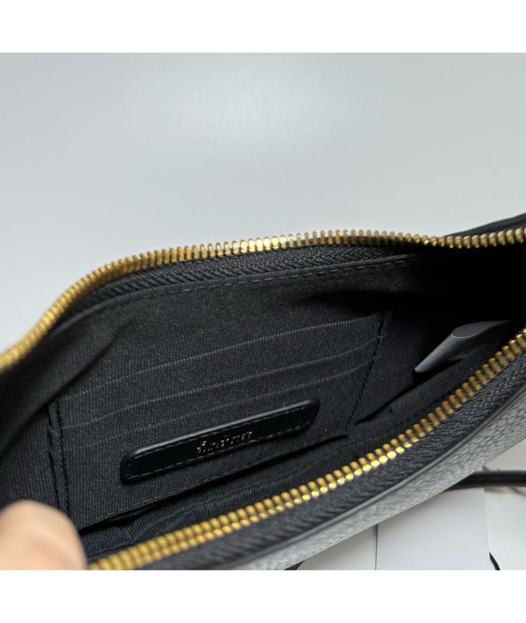 FURLA Черная кожаная сумка через плечо, фото 4