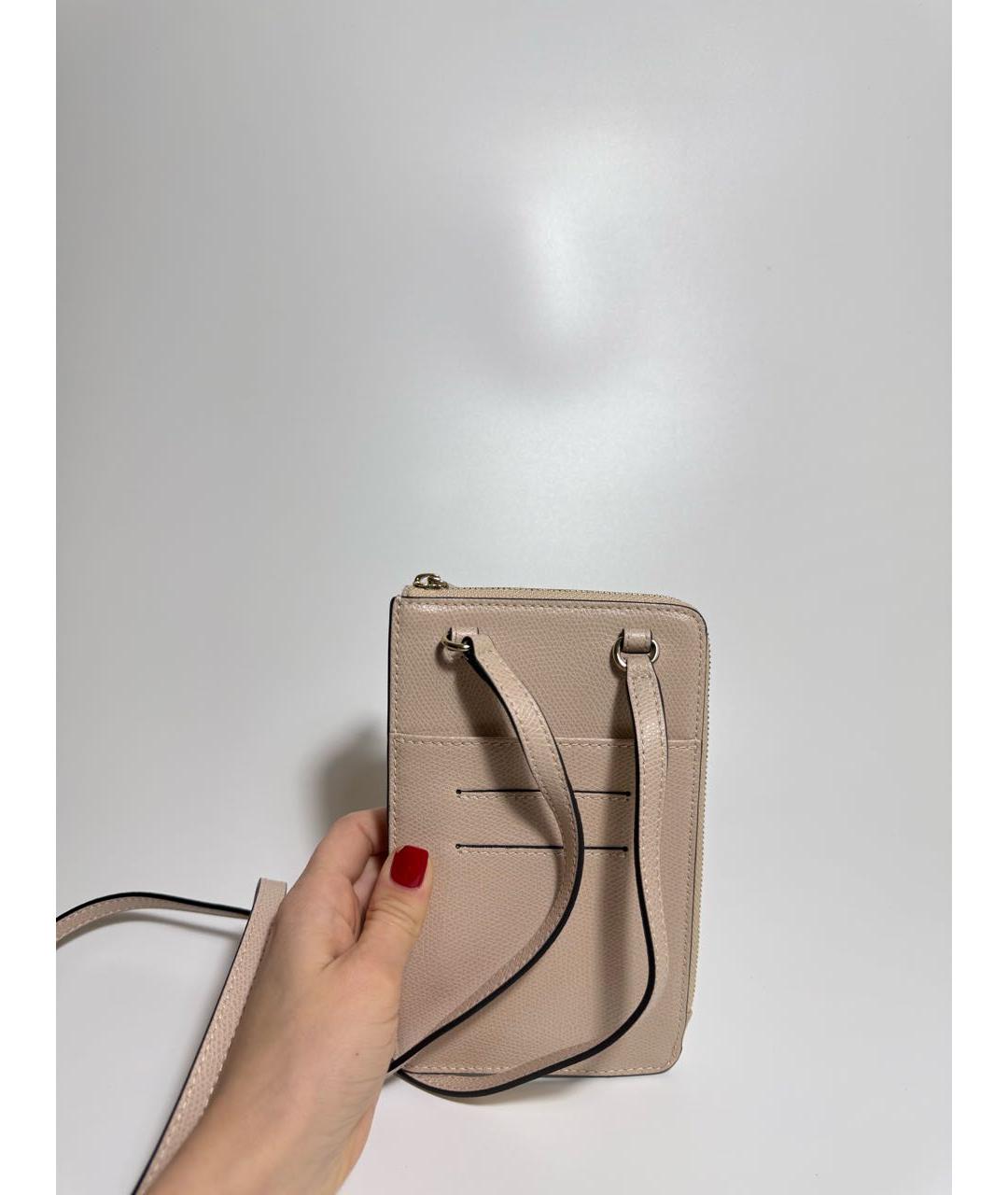 FURLA Бежевая кожаная сумка через плечо, фото 3