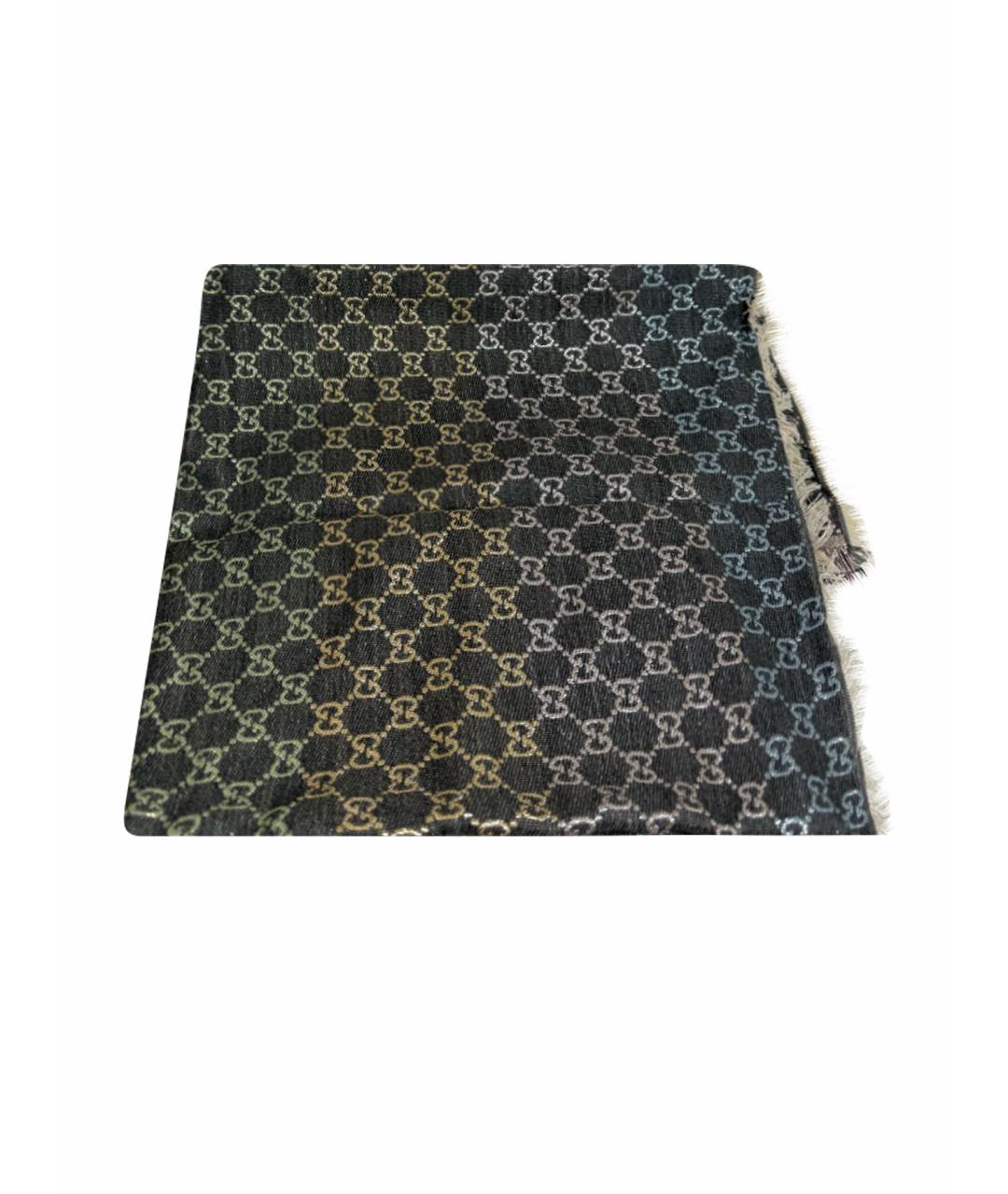 GUCCI Серый шарф, фото 1