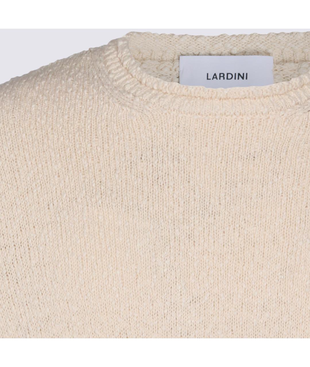 LARDINI Бежевый хлопковый джемпер / свитер, фото 4