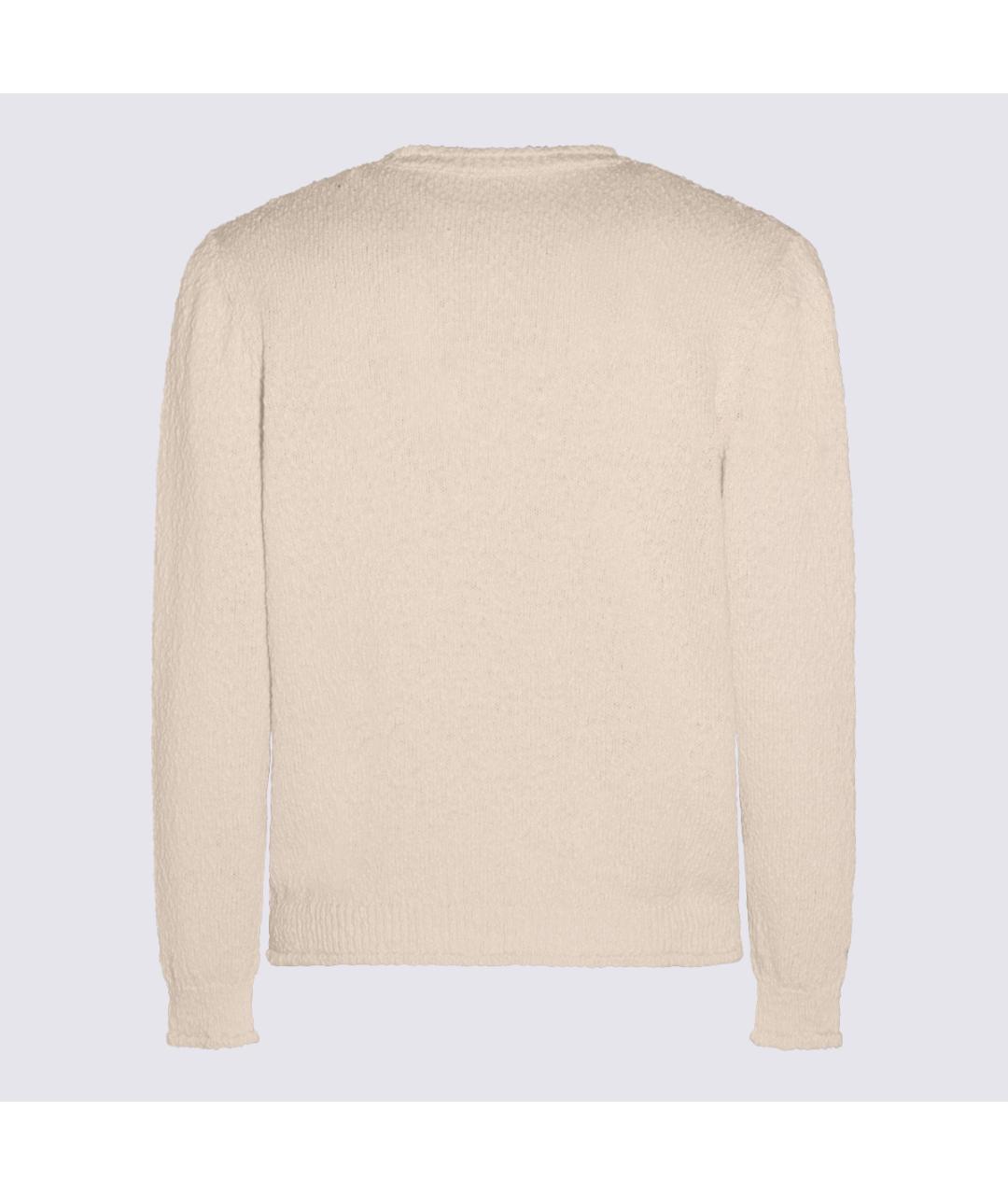 LARDINI Бежевый хлопковый джемпер / свитер, фото 2