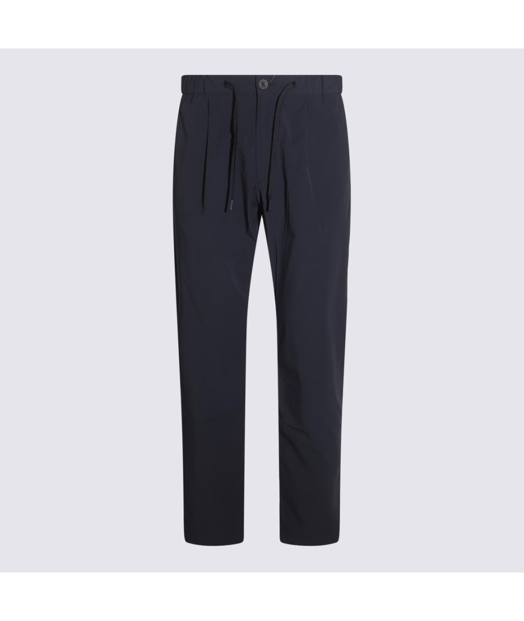 HERNO Синие полиамидовые повседневные брюки, фото 3