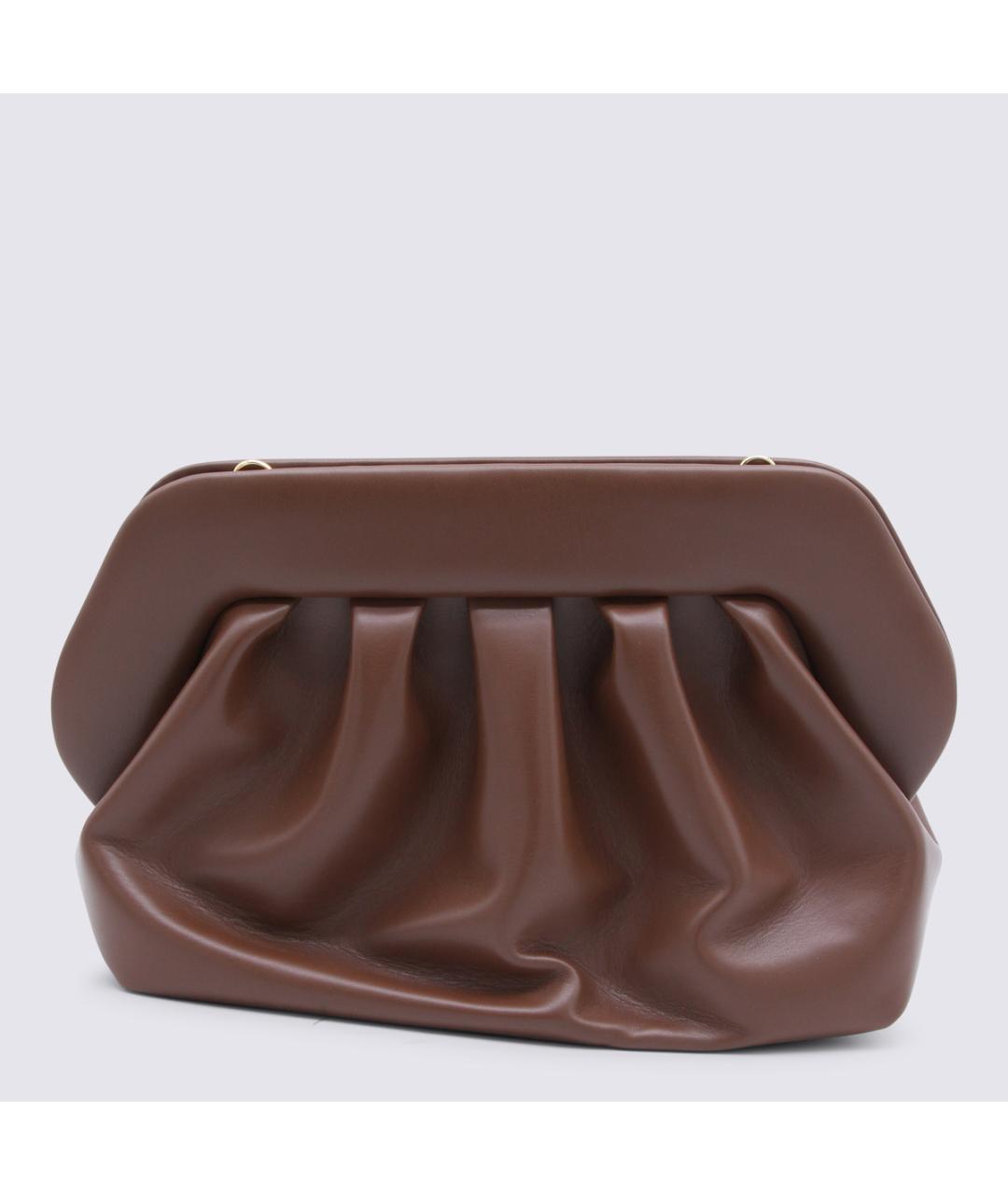THEMOIRE Коричневая кожаная сумка через плечо, фото 4