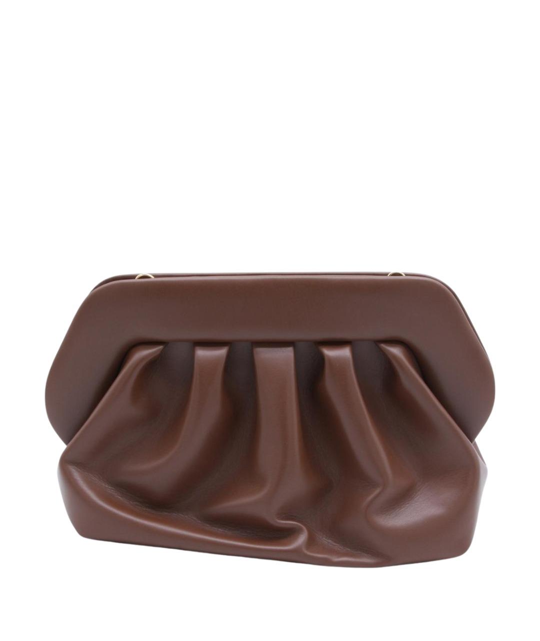 THEMOIRE Коричневая кожаная сумка через плечо, фото 1