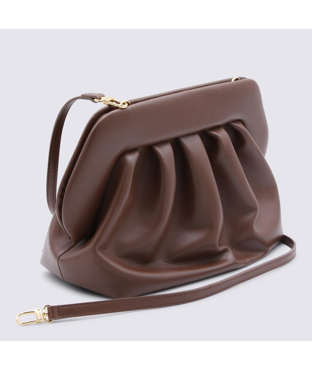 THEMOIRE Коричневая кожаная сумка через плечо, фото 2