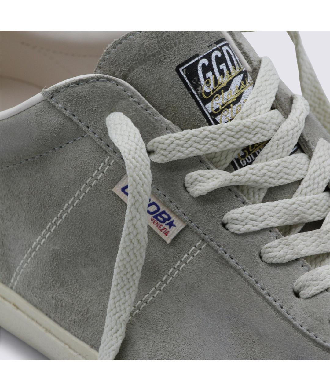GOLDEN GOOSE DELUXE BRAND Серые замшевые низкие кроссовки / кеды, фото 4