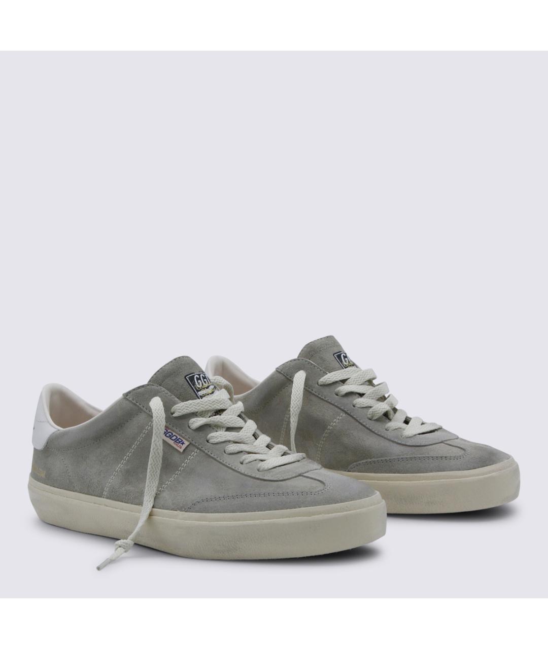 GOLDEN GOOSE DELUXE BRAND Серые замшевые низкие кроссовки / кеды, фото 2