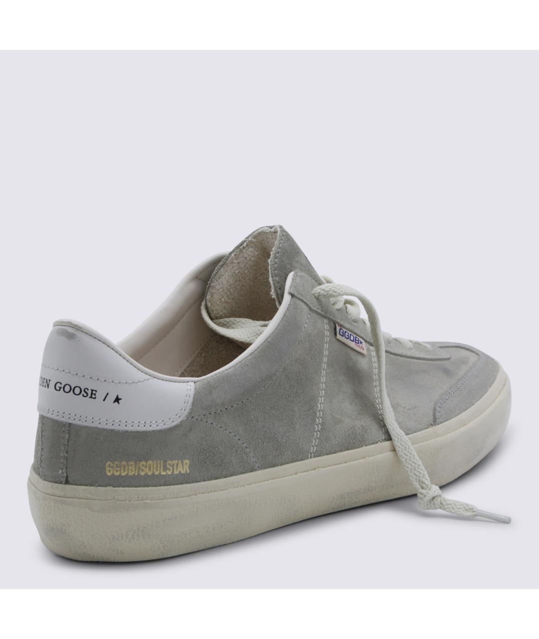 GOLDEN GOOSE DELUXE BRAND Серые замшевые низкие кроссовки / кеды, фото 3