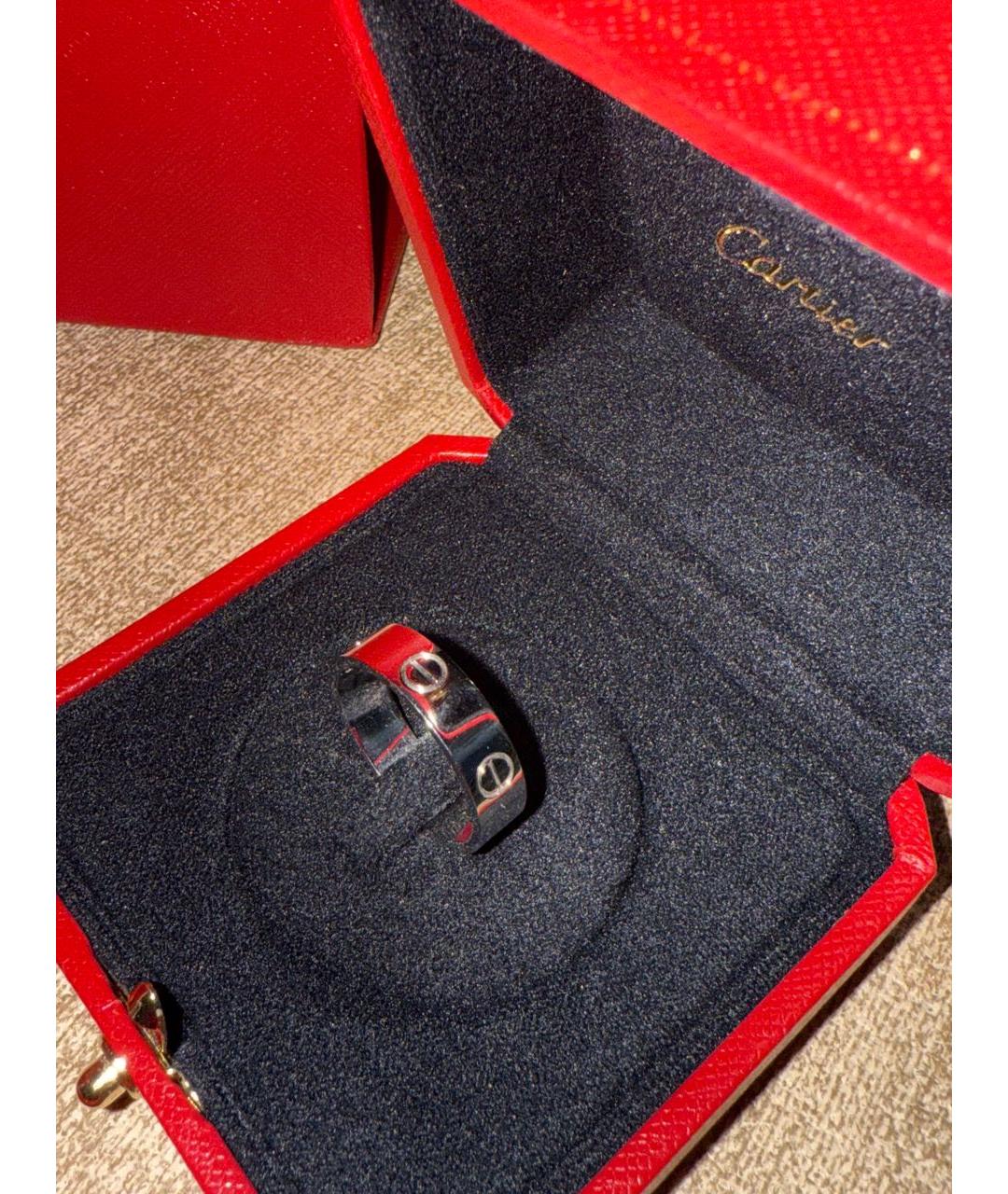 CARTIER Серебряное платиновое кольцо, фото 2