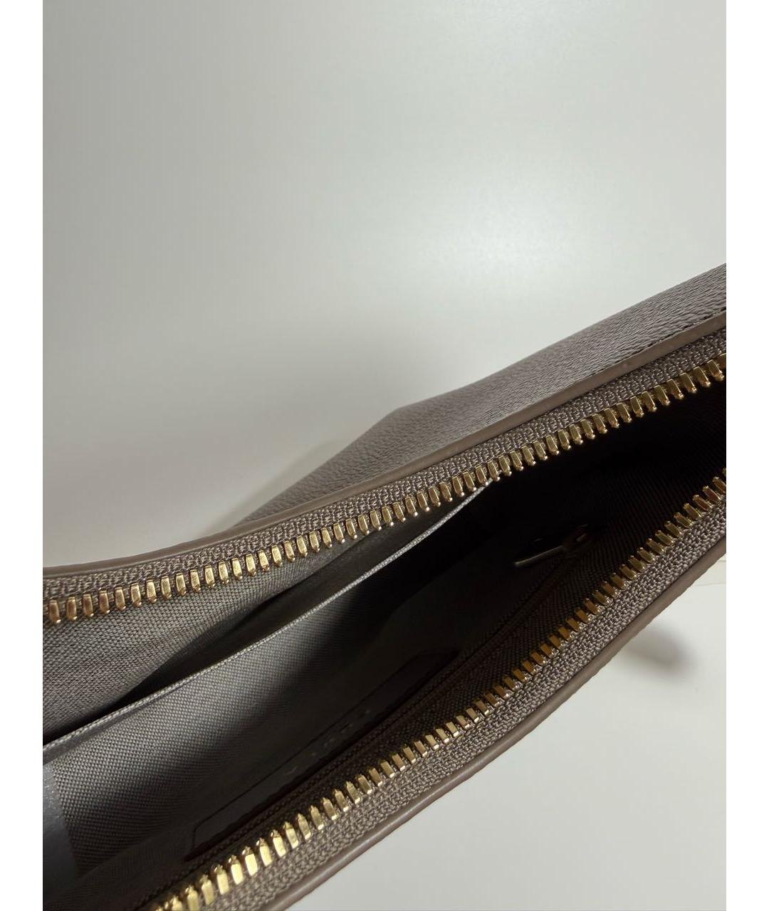 FURLA Бежевая кожаная сумка через плечо, фото 4