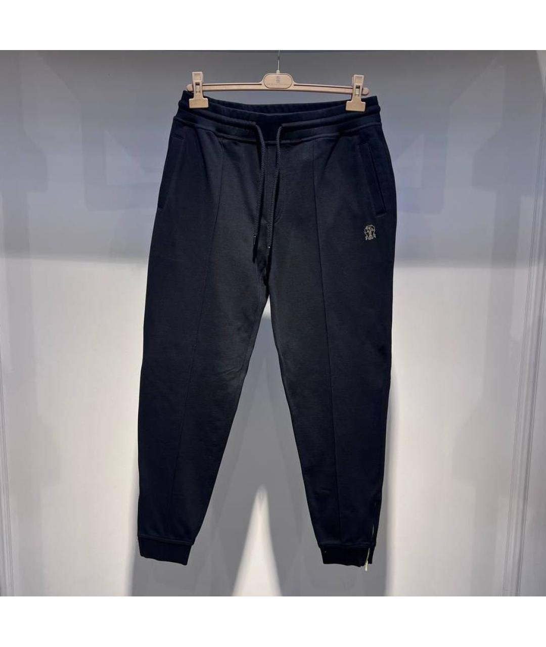 BRUNELLO CUCINELLI Черный хлопковый спортивный костюм, фото 3