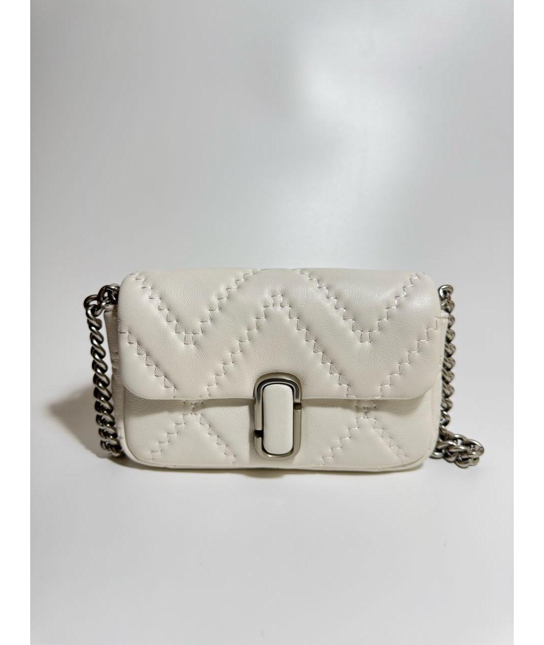 MARC JACOBS Белая кожаная сумка через плечо, фото 6