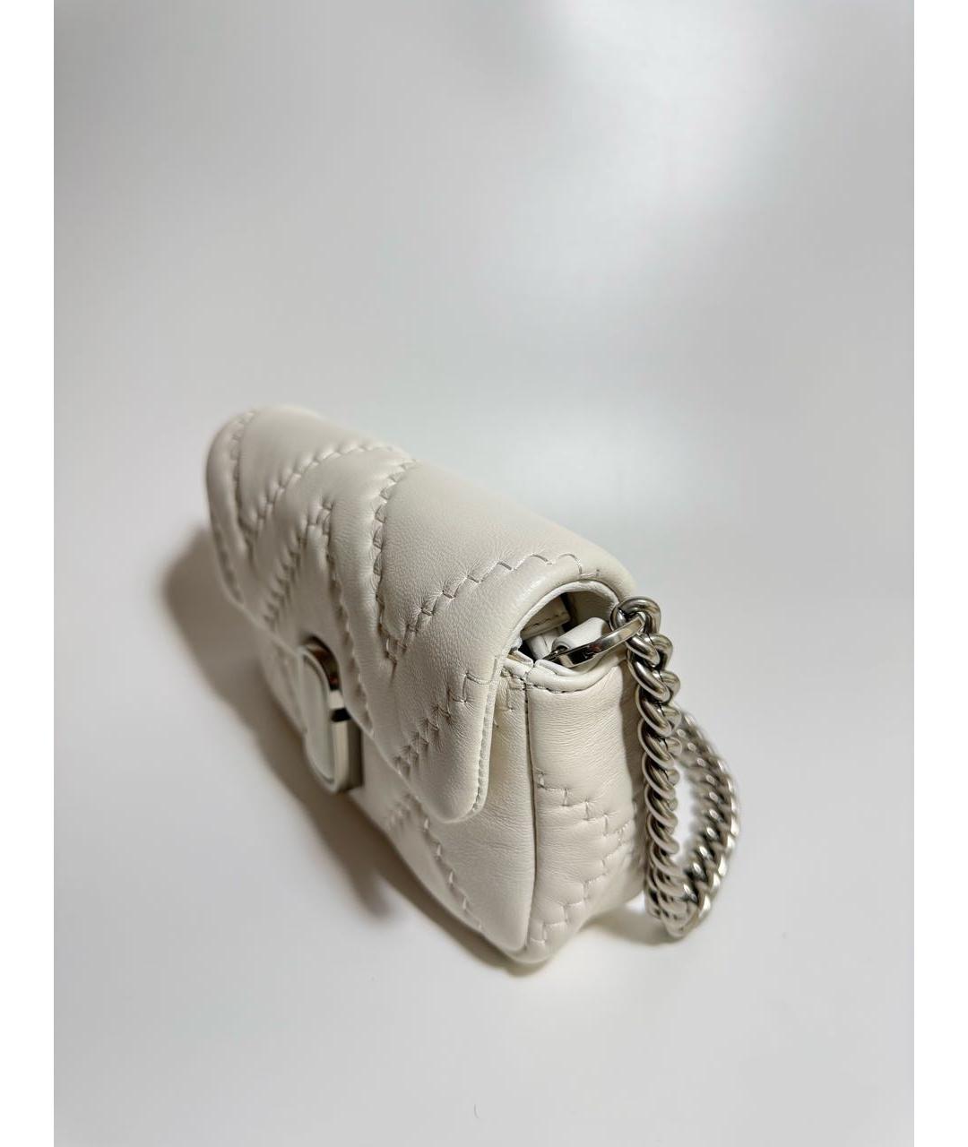 MARC JACOBS Белая кожаная сумка через плечо, фото 2