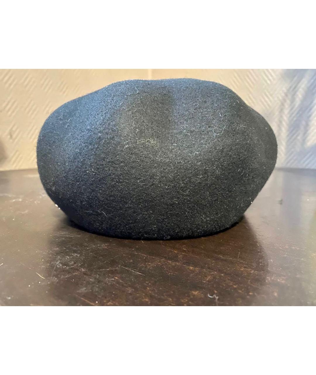 WEEKEND MAX MARA Черная шерстяная шапка, фото 2