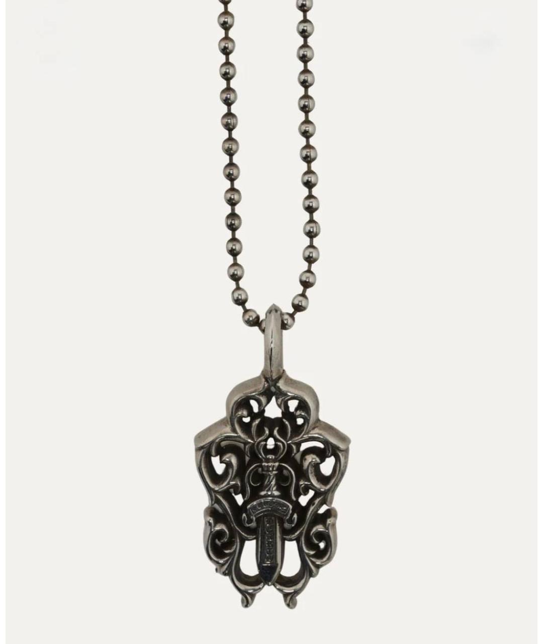 CHROME HEARTS Серебряная серебряная цепочка/подвеска, фото 5