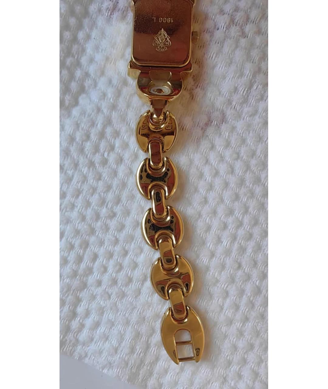 GUCCI Золотые металлические часы, фото 4