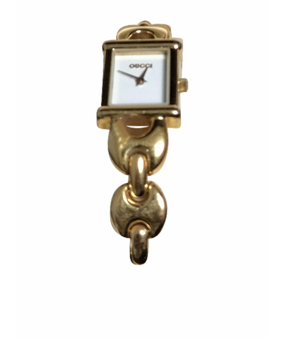 GUCCI Золотые металлические часы, фото 1