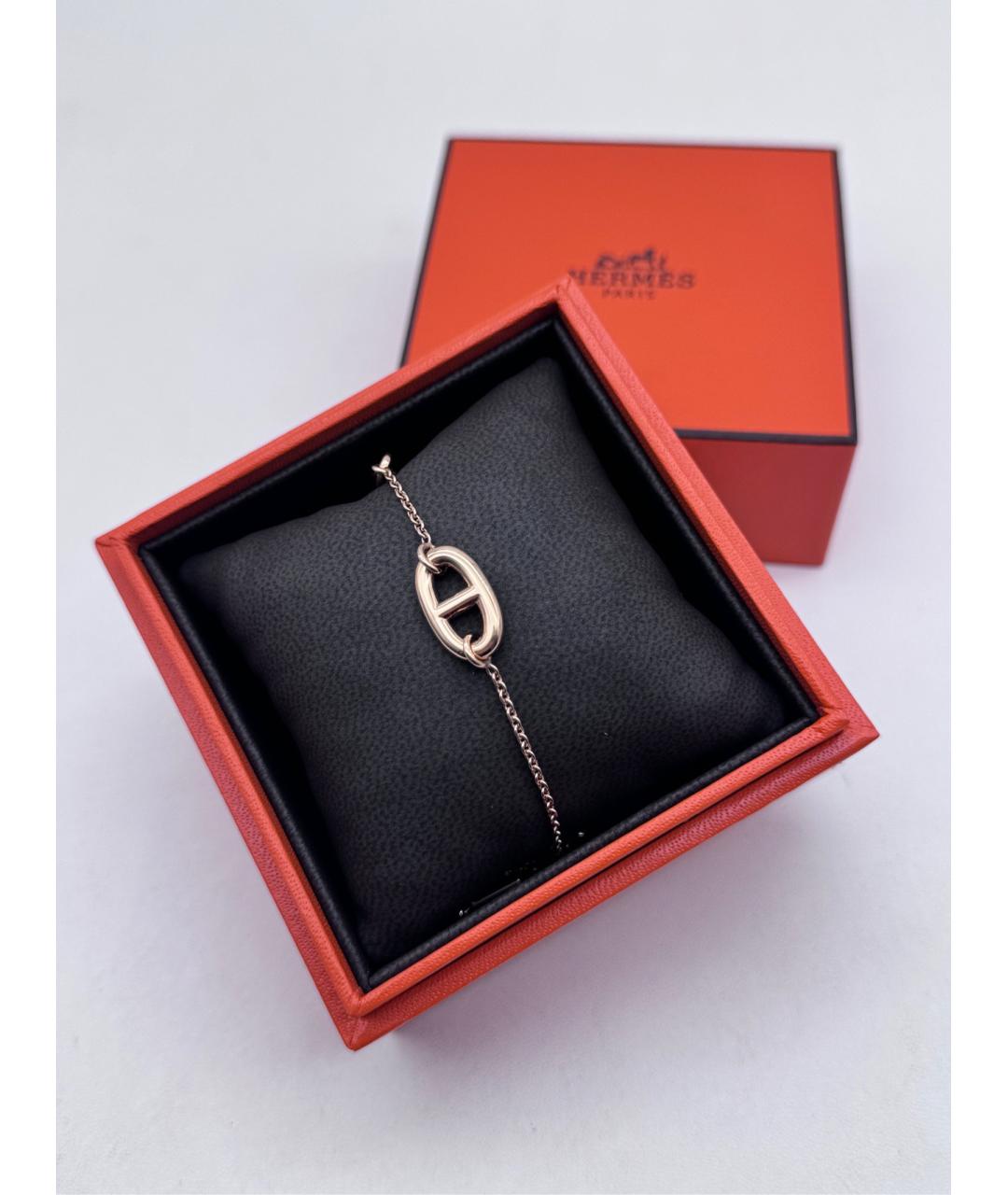 HERMES Золотой браслет из розового золота, фото 4