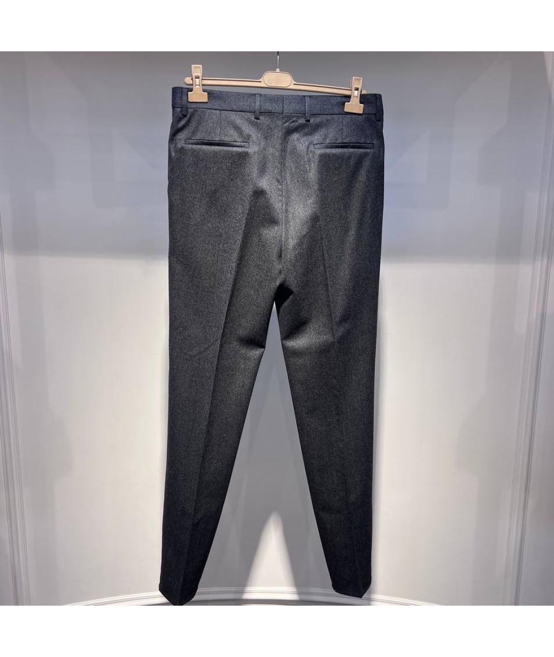 BRUNELLO CUCINELLI Мульти шерстяные классические брюки, фото 2