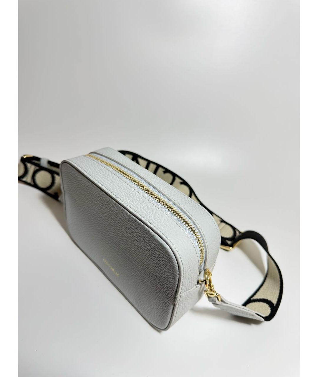 COCCINELLE Серая кожаная сумка через плечо, фото 2