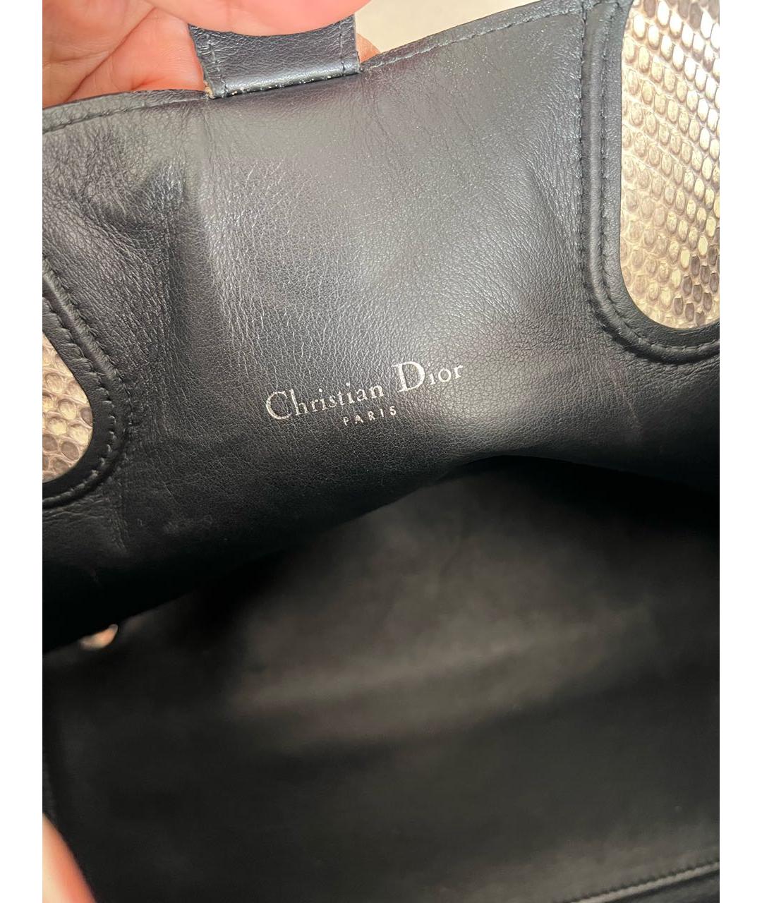 CHRISTIAN DIOR Черная сумка тоут, фото 4