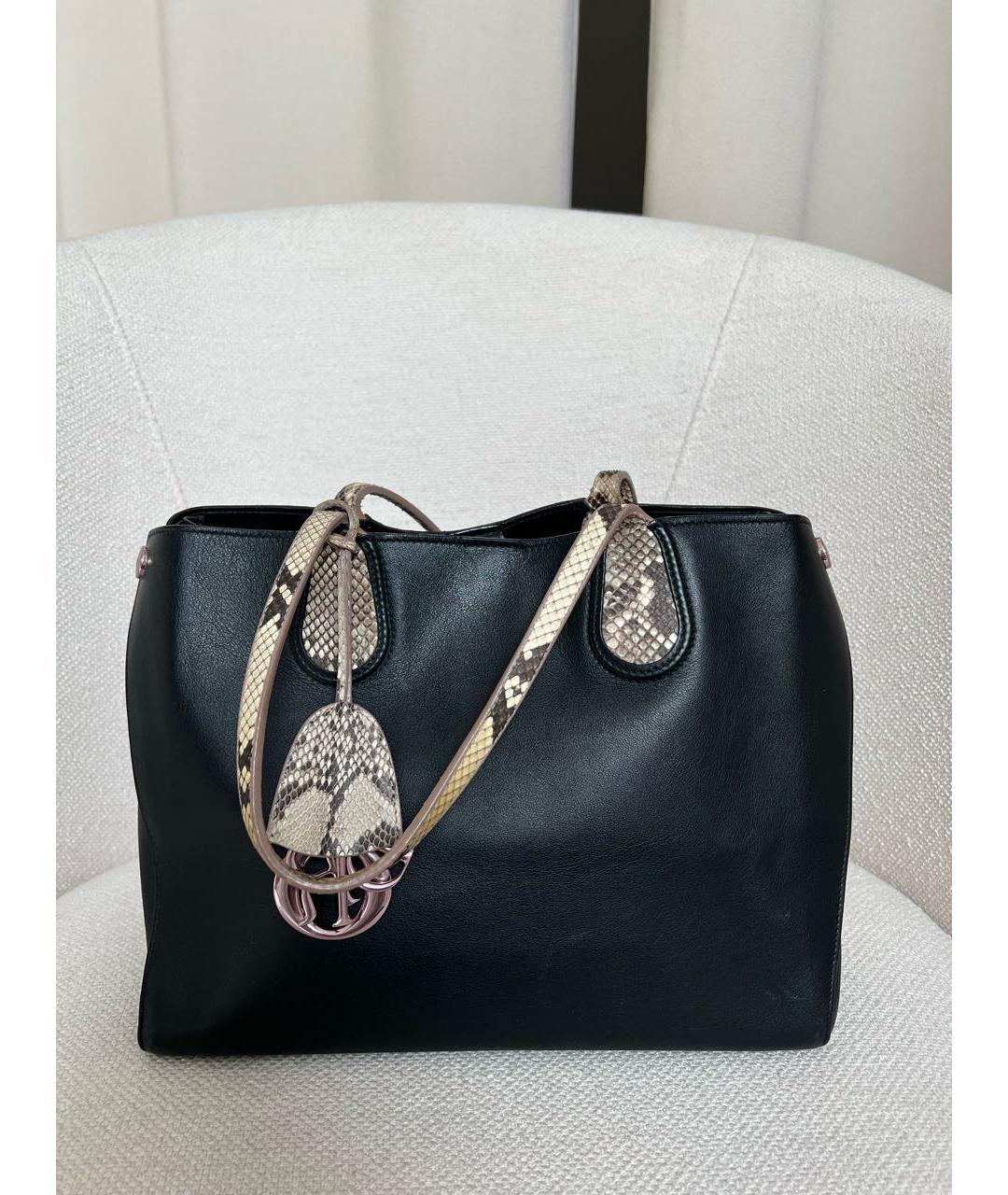 CHRISTIAN DIOR Черная сумка тоут, фото 9