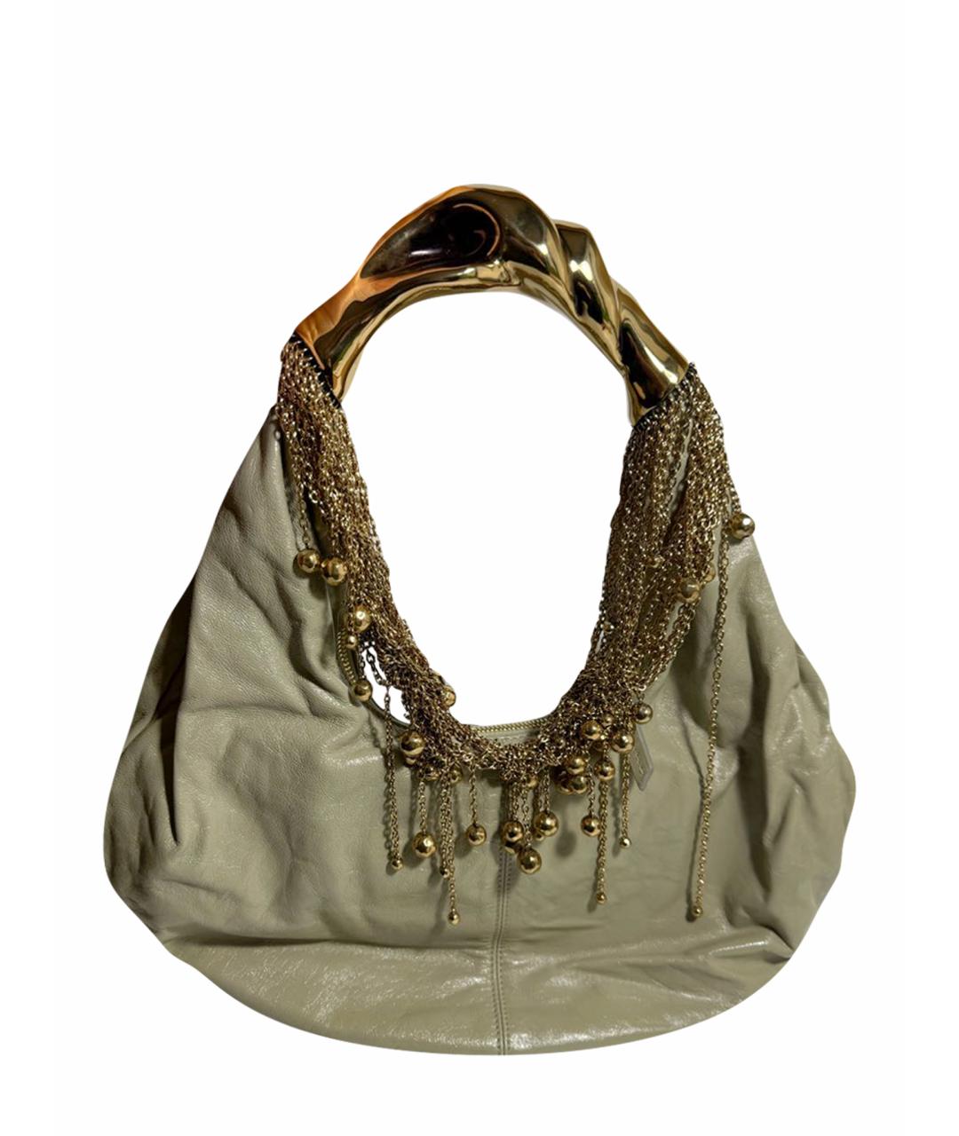 CHLOE Зеленая кожаная сумка с короткими ручками, фото 1