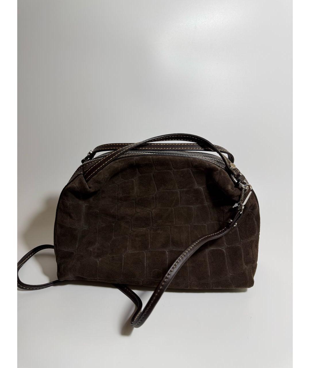 Gianni Chiarini Коричневая замшевая сумка через плечо, фото 4