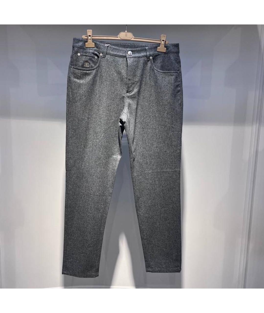 BRUNELLO CUCINELLI Шерстяные повседневные брюки, фото 3