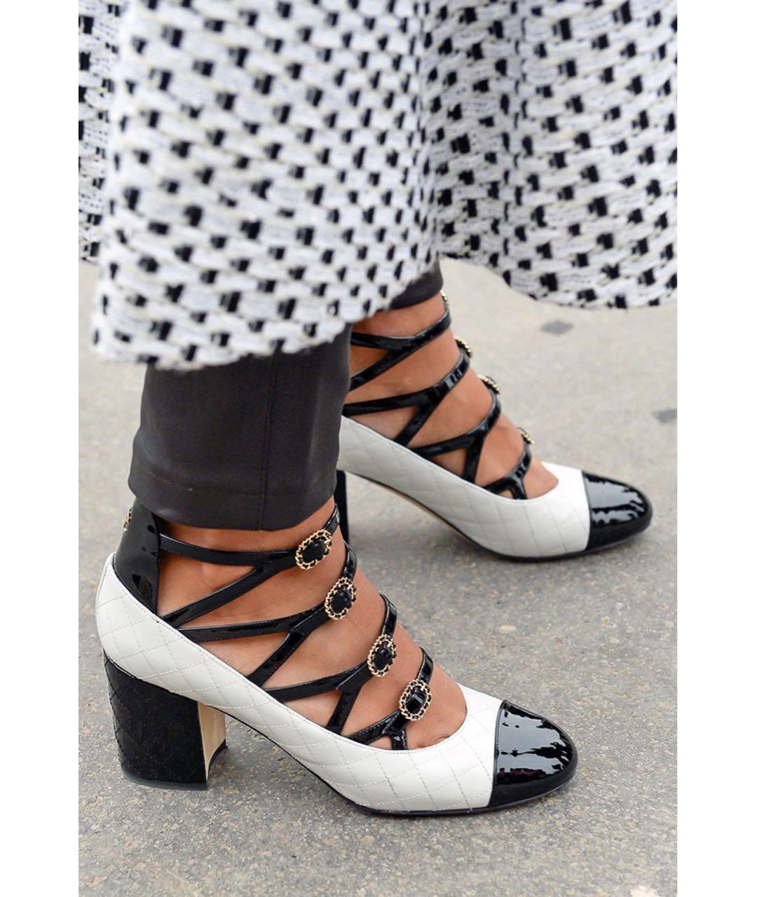 CHANEL Черные кожаные туфли, фото 8