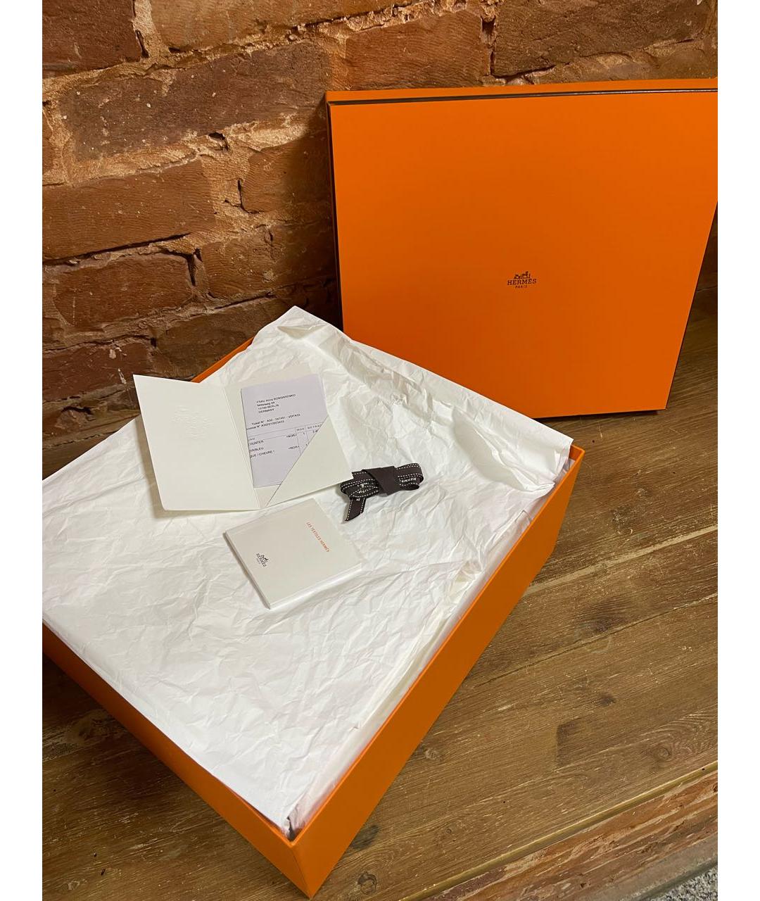 HERMES Черная тканевая сумка через плечо, фото 5