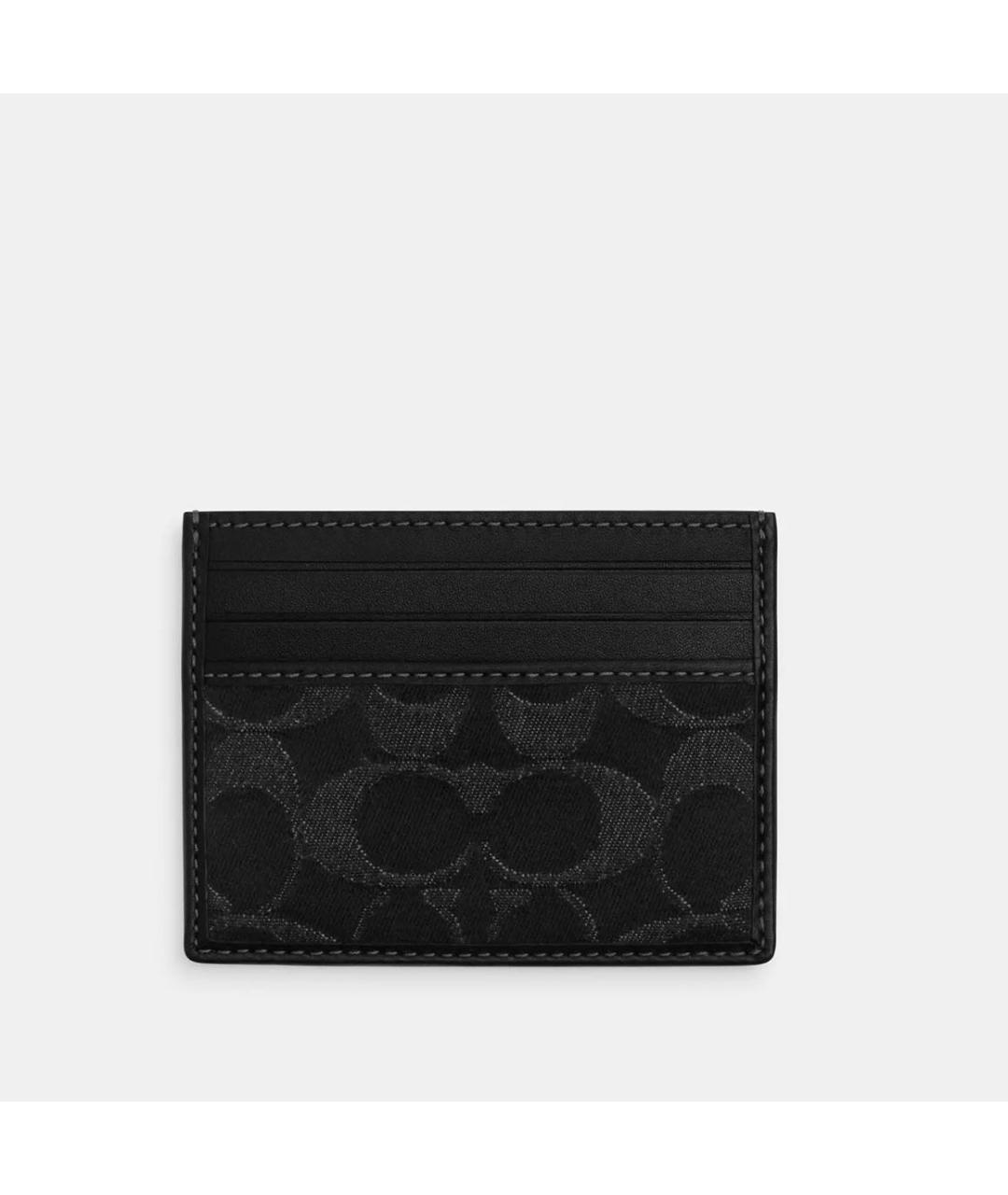 COACH Черный кожаный кардхолдер, фото 6