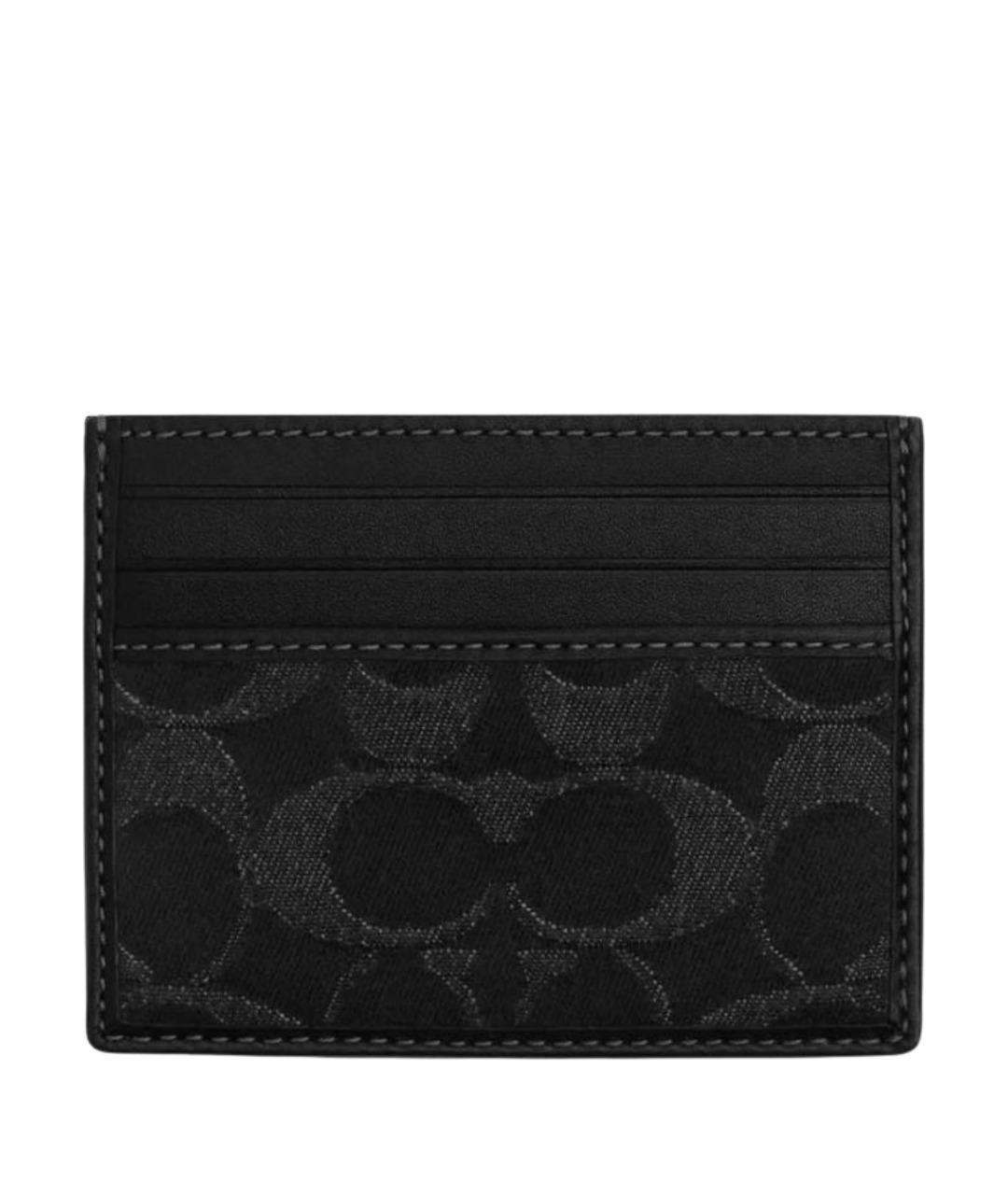 COACH Черный кожаный кардхолдер, фото 1