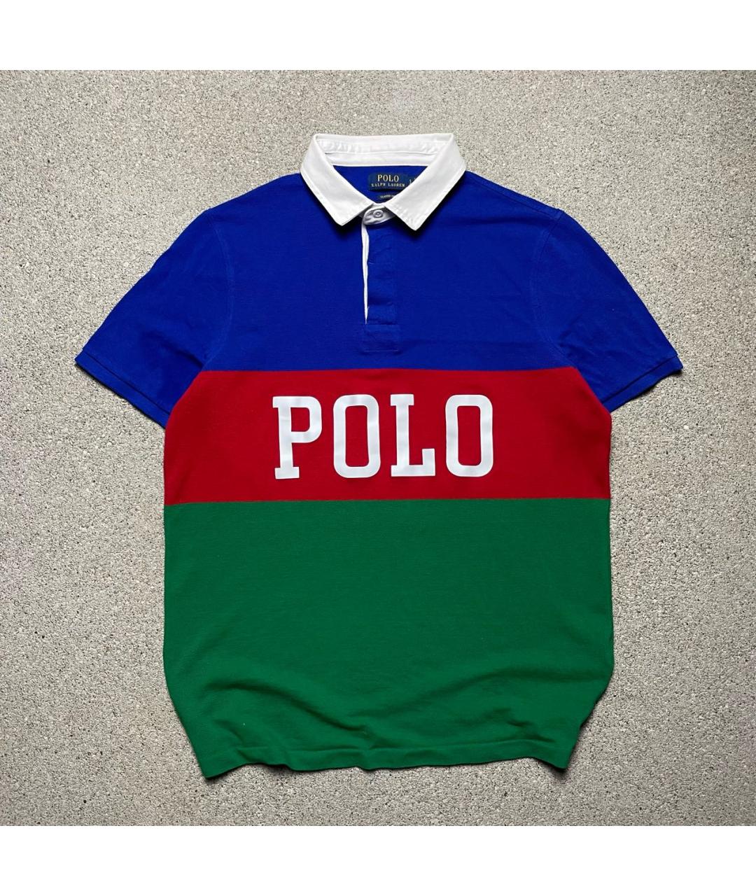 POLO RALPH LAUREN Мульти хлопковое поло с коротким рукавом, фото 8