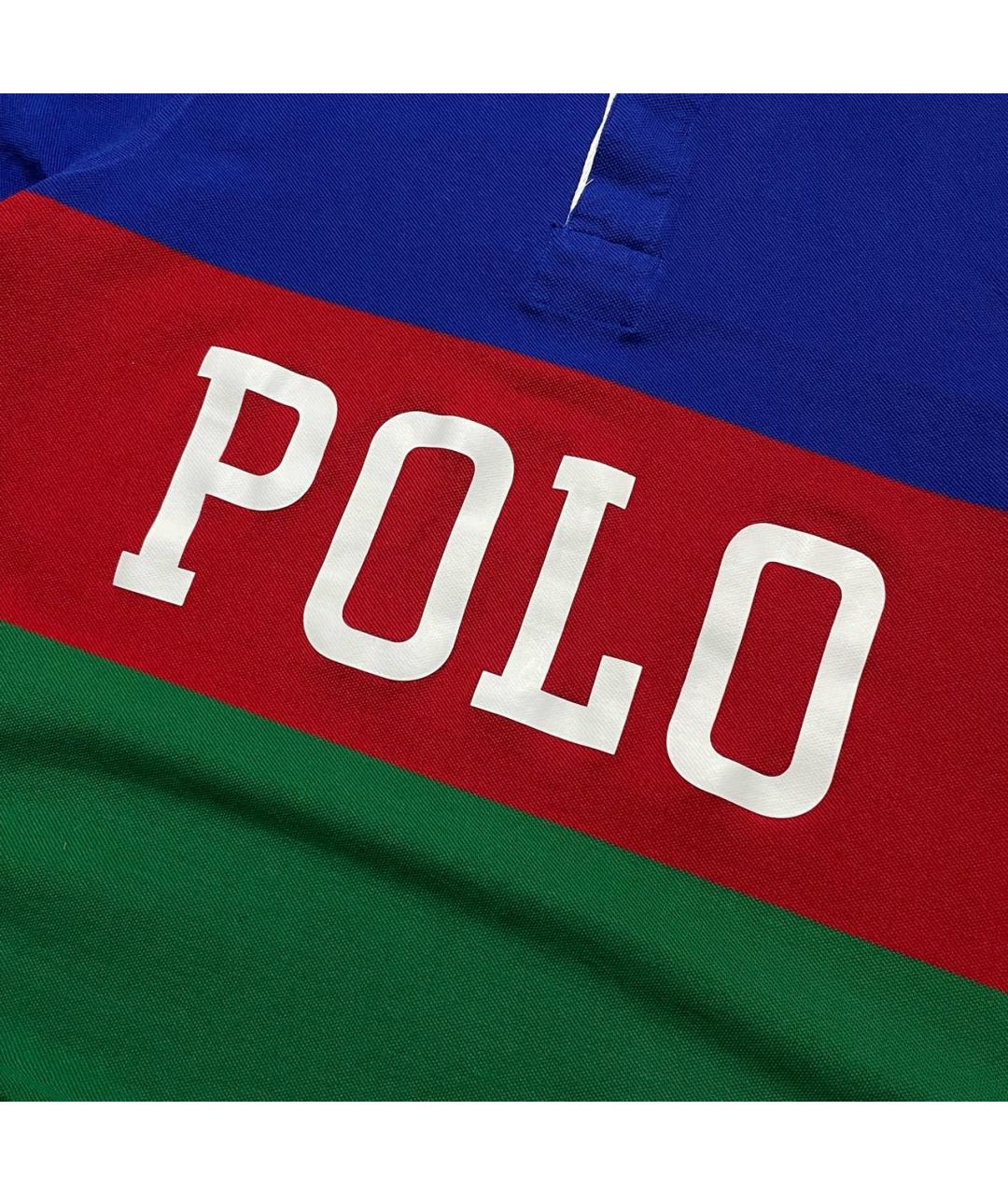 POLO RALPH LAUREN Мульти хлопковое поло с коротким рукавом, фото 4