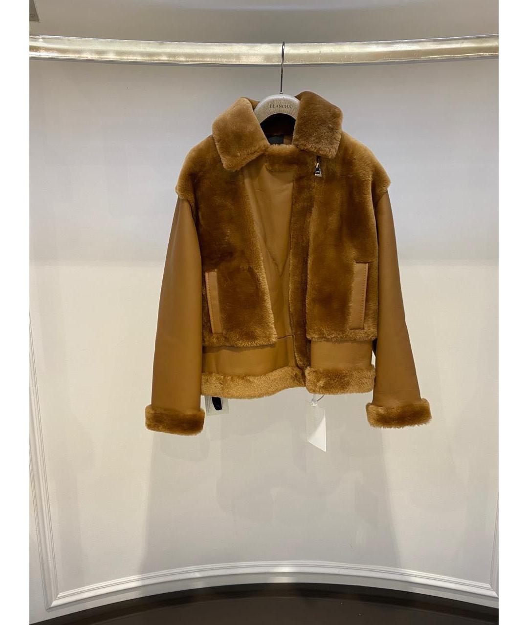 BLANCHA Коричневая дубленка, фото 3