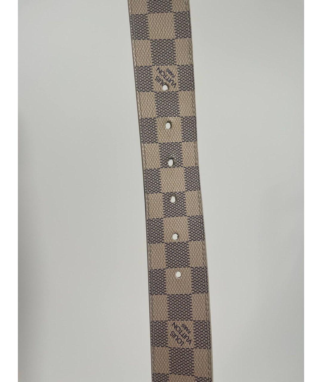 LOUIS VUITTON Белый кожаный ремень, фото 5