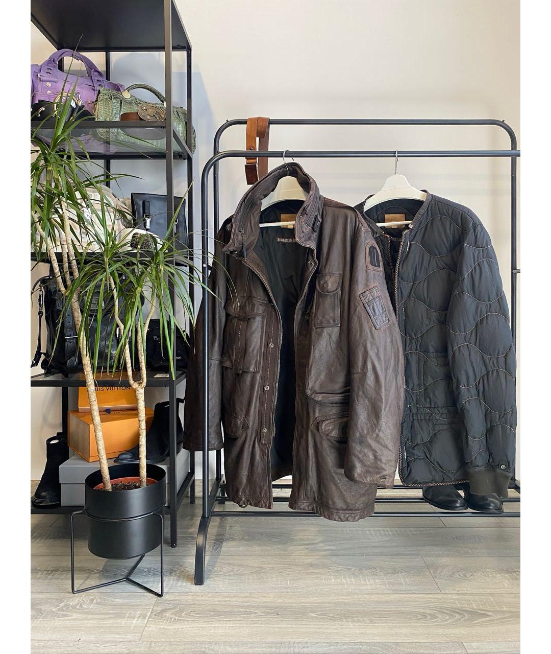 PARAJUMPERS Коричневая кожаная парка, фото 4