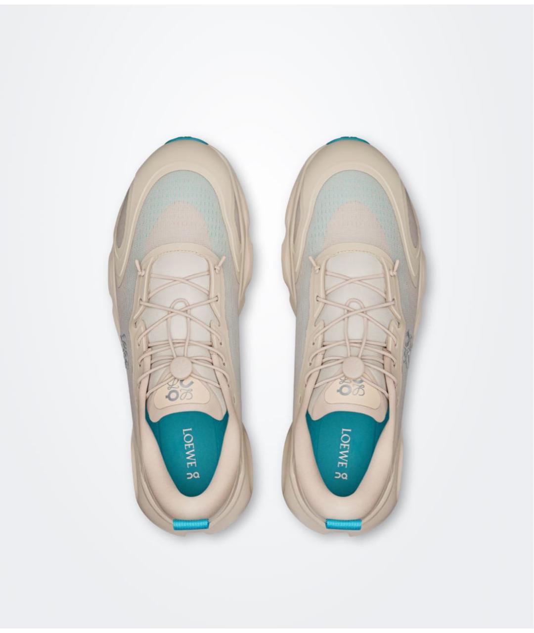 LOEWE Бежевые низкие кроссовки / кеды, фото 2