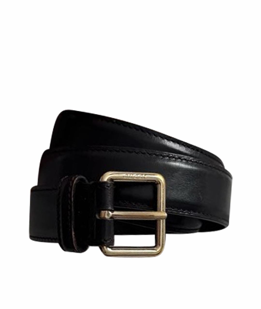 GUCCI Черный кожаный ремень, фото 1