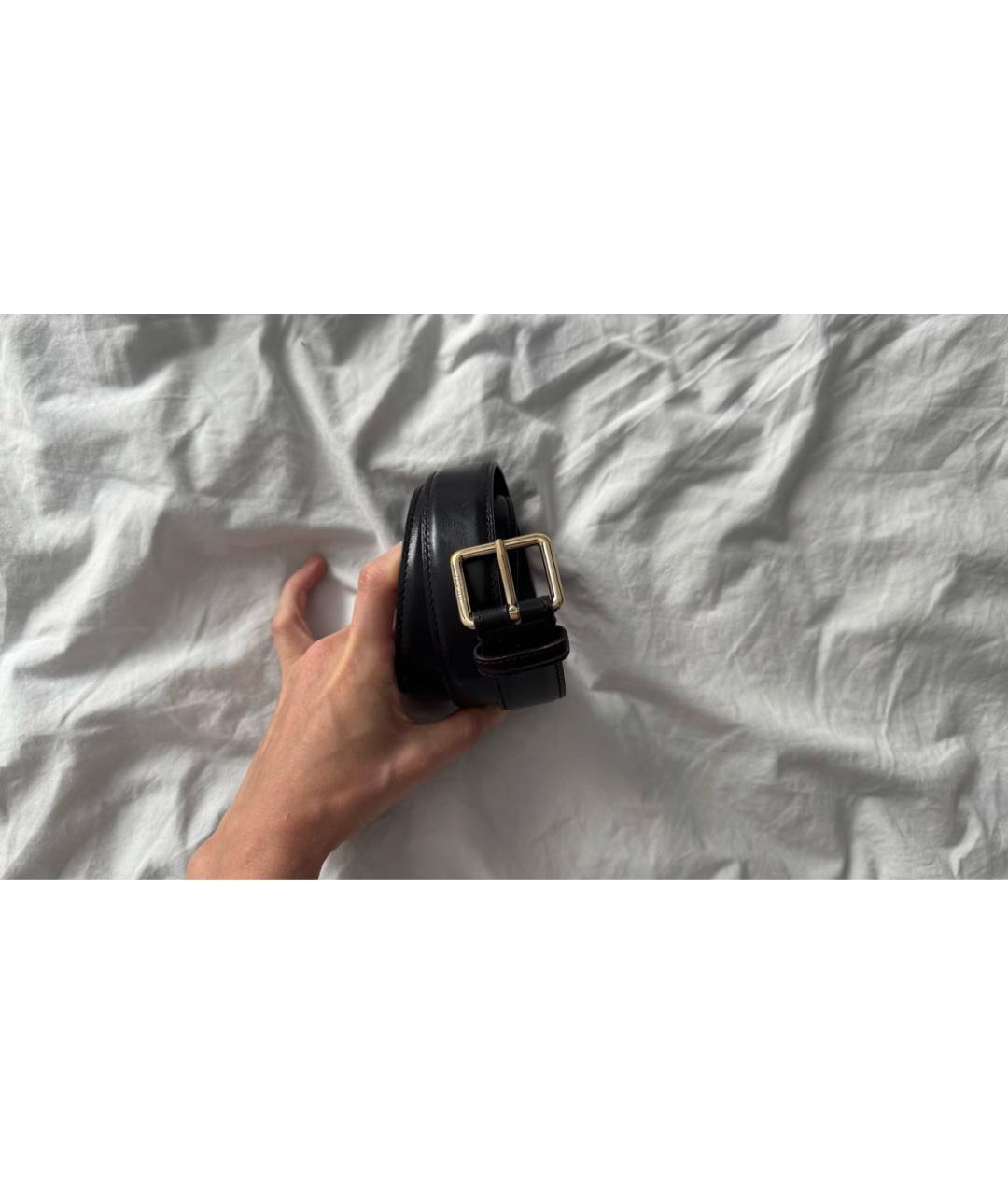 GUCCI Черный кожаный ремень, фото 7