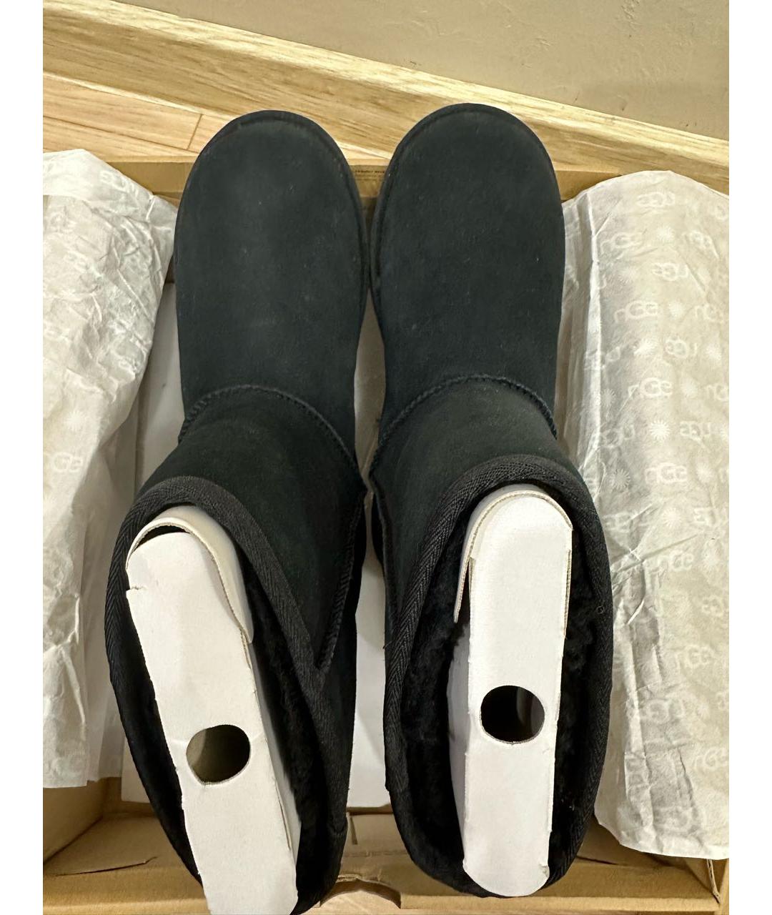 UGG AUSTRALIA Черные замшевые ботинки, фото 3