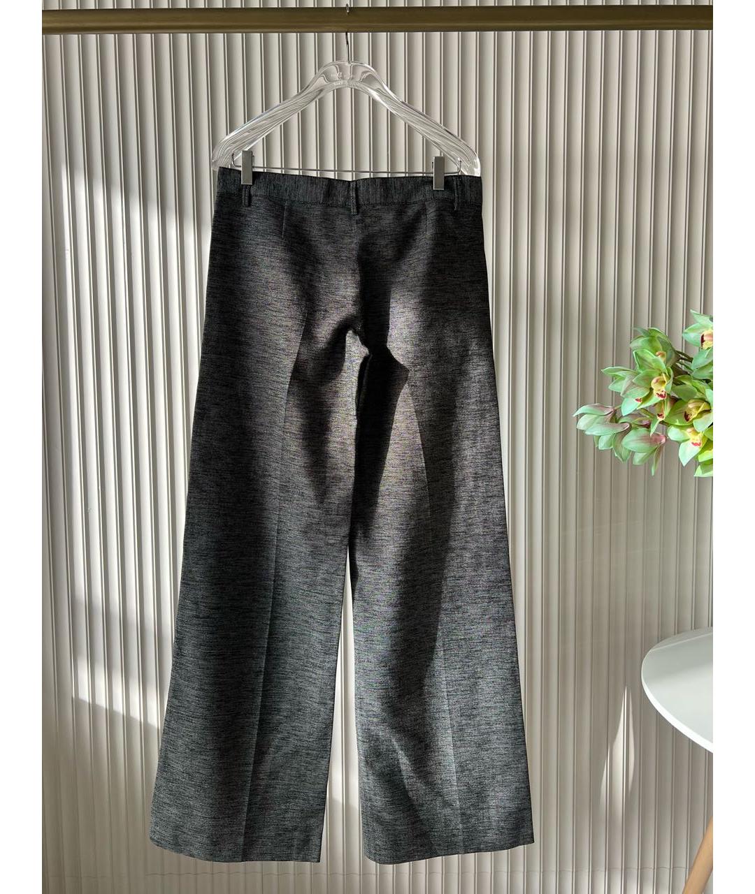 ALBERTA FERRETTI Антрацитовые брюки широкие, фото 2