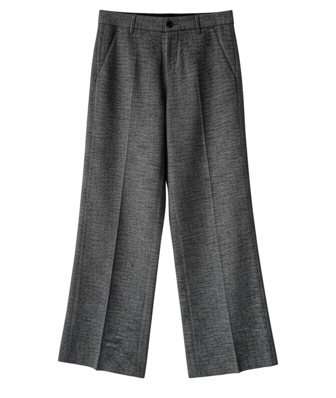 ALBERTA FERRETTI Антрацитовые брюки широкие, фото 1