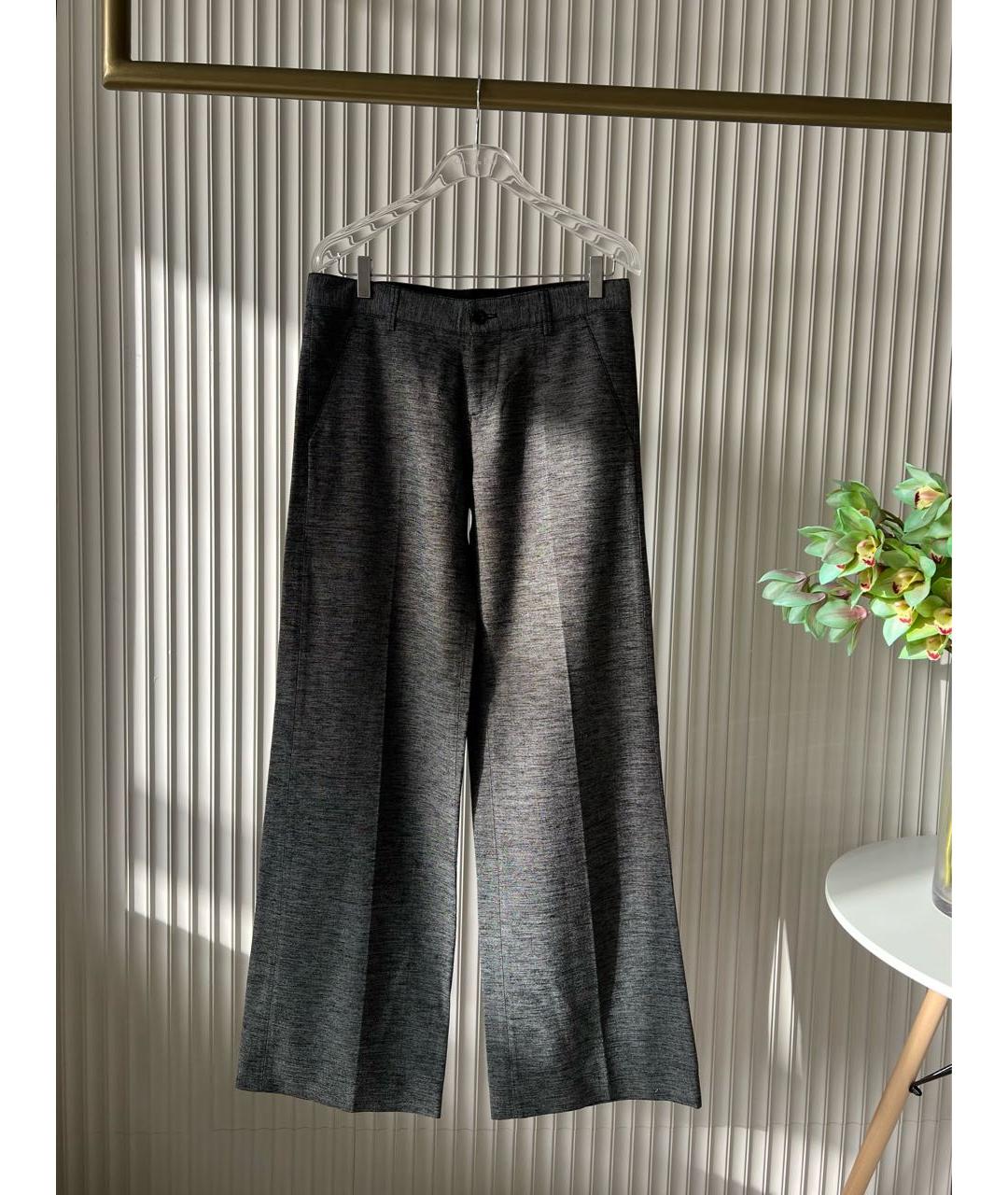 ALBERTA FERRETTI Антрацитовые брюки широкие, фото 7